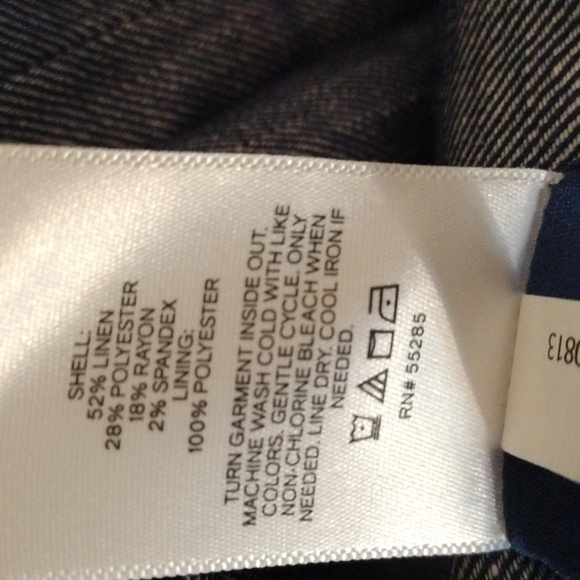 Express Blue Blazer with Gray Accents - Picture 4 of 4